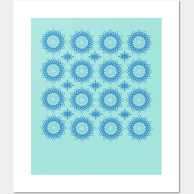 Mandala Flower Pattern Wall Art by sara99